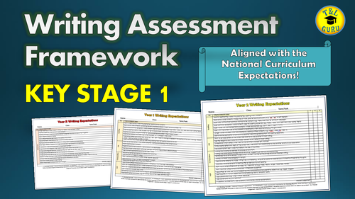 Writing Assessment Framework - KS1 - Aligned with the National Curriculum Expectations!