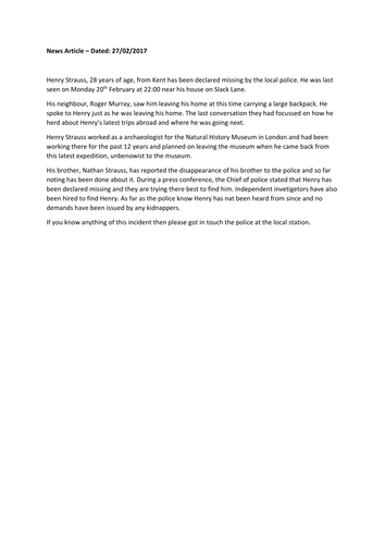 Escape Rooms Enrichment Lesson