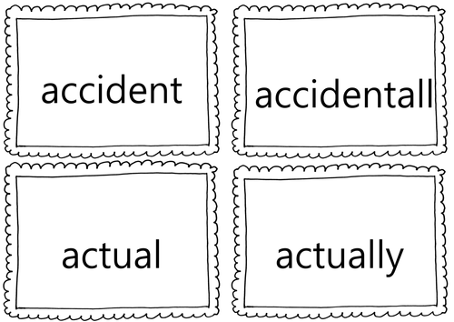 Ks2 Year 3 4 Common Exception Word Flashcards Spelling