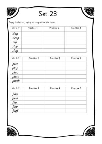 eyfs reception phonics spelling worksheet lp mp sp