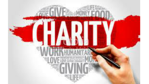 Powerpoint for an assembly about charity -simple and sensory!