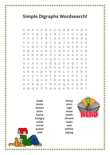 Mixed Simple Digraphs Wordsearch