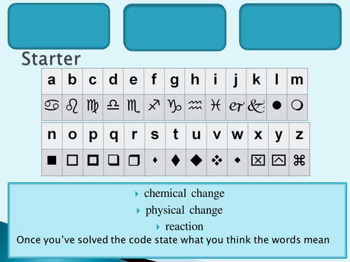 Physical and Chemical Changes