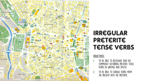 Irregular preterites Spanish (Tener, ser, estar, ir and hacer). Workbook, PPT and answers
