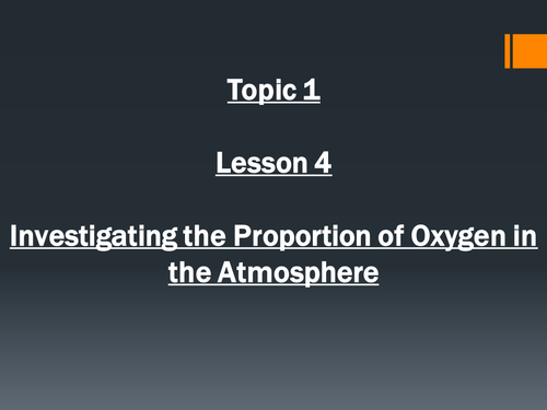 Investigating Oxygen in the Atmosphere