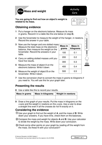 year 7 forces experiment