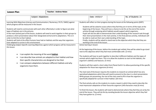 Adaptations | Teaching Resources