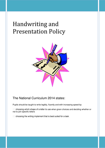 Handwriting and Presentation Policy