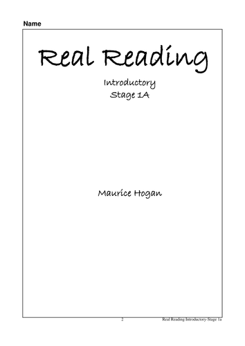Real Reading Introductory Stage 1a