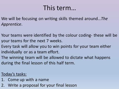 Writing skills: persuade, advise, instruct, describe