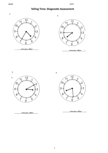 Diagnostic Assessment of Analog Time Telling Skills