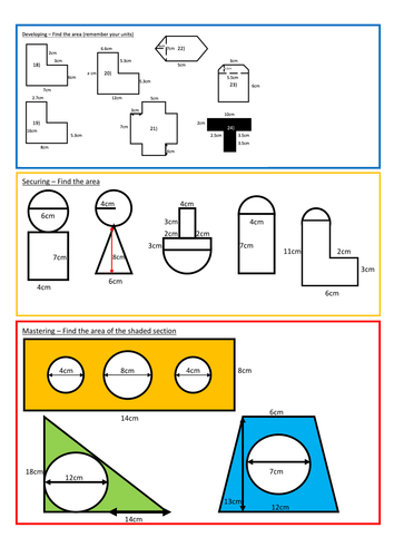 Compound Shapes with Circles