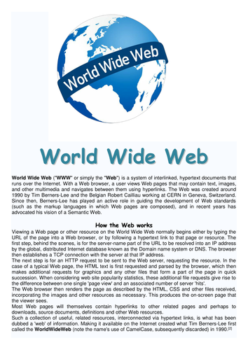 research paper about world wide web