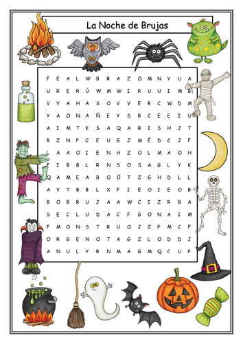 Halloween Activities Spanish - La Noche de Brujas