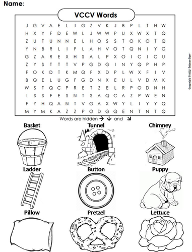 VCCV Words Word Search