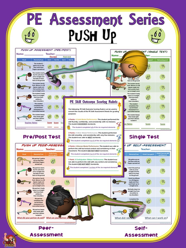 PE Assessment Series: Push up- 4 Versions