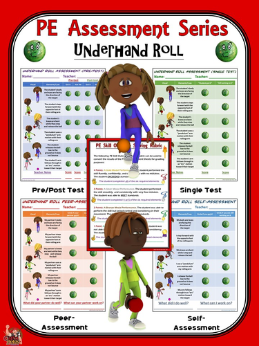 PE Assessment Series: Underhand Roll- 4 Versions