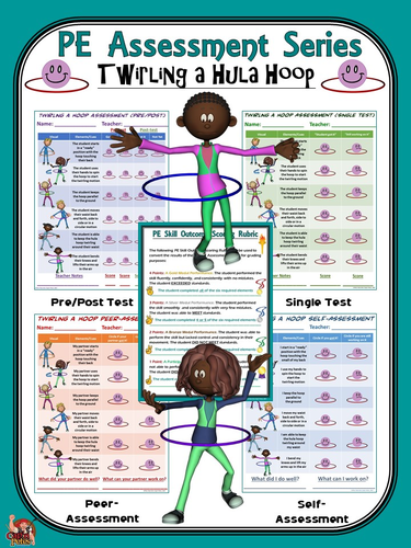 PE Assessment Series: Twirling a Hula Hoop- 4 Versions