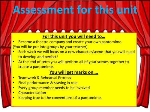 KS3 Drama - Pantomime - Lesson 6 - assessment (1)