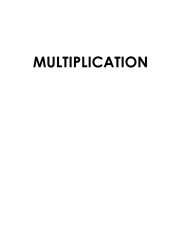 The Arithmetic Repairer Part 4 Multiplication worksheets
