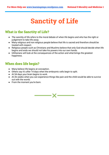 Morality and Medicine - Condensed Course Notes