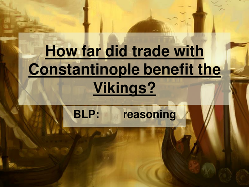 How far did trade with Constantinople benefit the Vikings?
