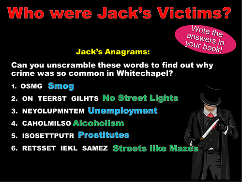 Who were the victims of Jack the Ripper?