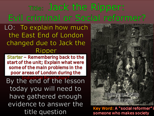 Did Jack the Ripper improve London?