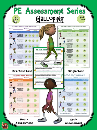 PE Assessment Series: Galloping- 4 Versions