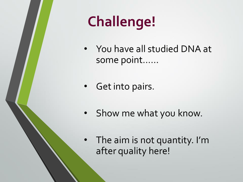 Introduction to DNA structure. A level Biology, AQA 7401/7402