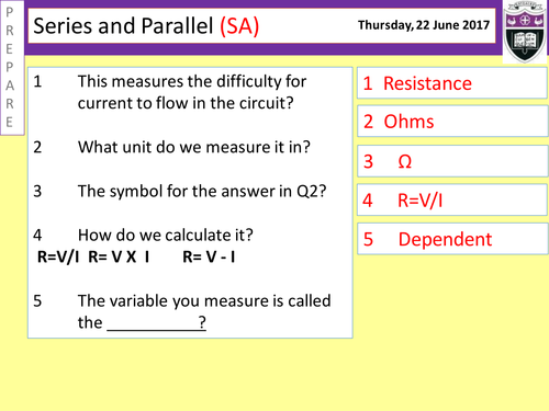 Series and Parallel