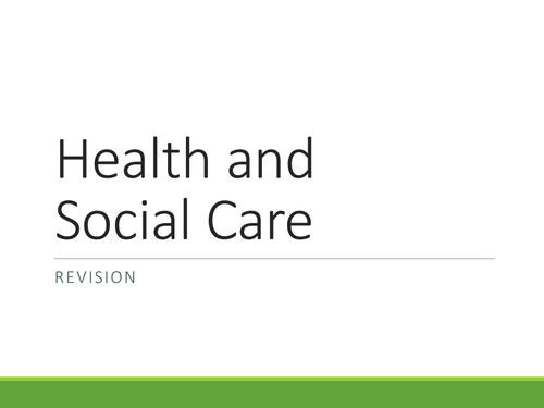 Health and Social Care - Human Growth and development revision PowerPoint