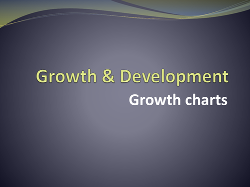 Percentile (growth) charts - Child Development / Health and Social CAre