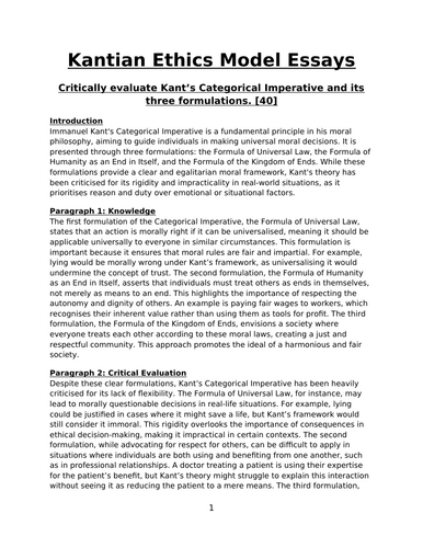 NEW OCR AS ETHICS KANTIAN ETHICS 2016 ONWARDS