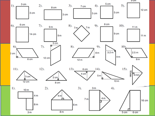 Area RAG Worksheet