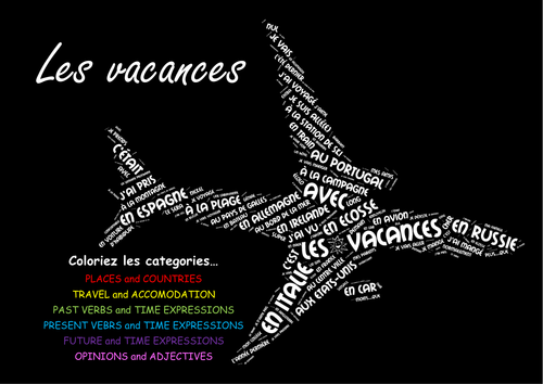 Revision Wordle - Holidays