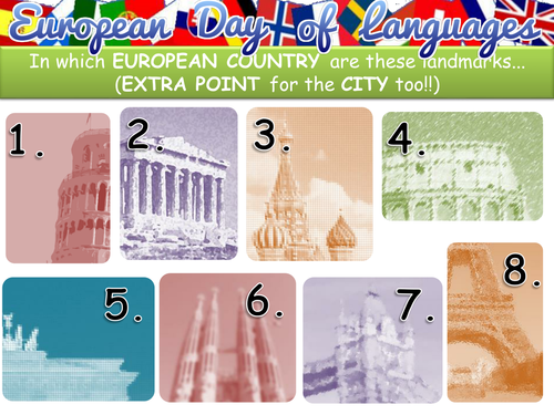 European Day of Languages - Lesson Starters