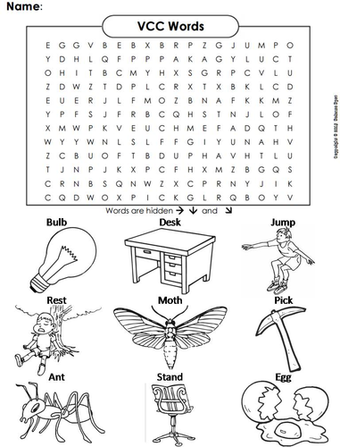 VCC Words Word Search