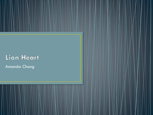 lionheart - a poem by Amanda Chong
