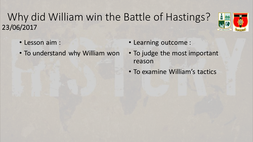 Why did William win?