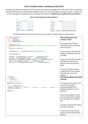 Python Interface - Part 3 - OCR Computer Science  - A-Level and GCSE - Tkinter