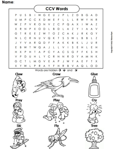 CCV Words Word Search