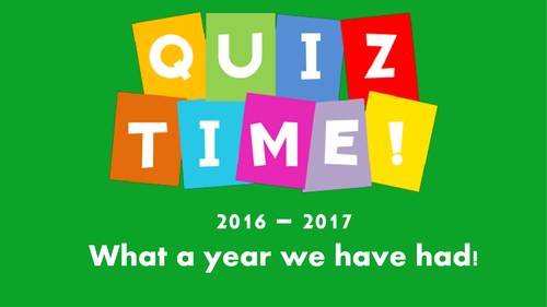End of term quiz (KS2 and KS3)
