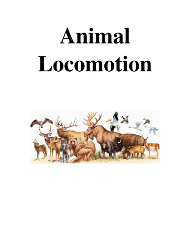 LOCOMOTION IN ANIMALS