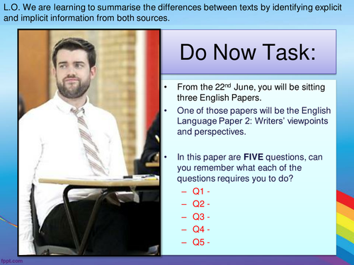 AQA English Language Paper 2 - Poverty Texts