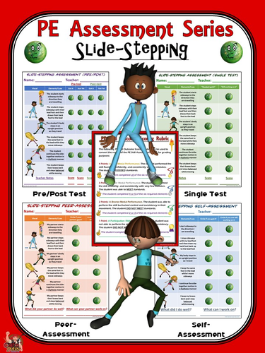 PE Assessment Series: Slide-Stepping- 4 Versions