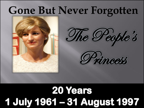 Princess Diana - The People's Princess (20 Year Anniversary)