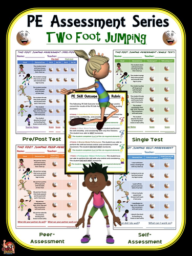 PE Assessment Series: Two Foot Jumping- 4 Versions