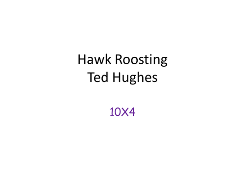 Eduqas Poetry - Hawk Roosting
