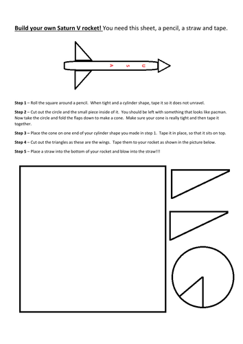 Build a paper Saturn V space rocket.